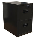 Omcan 13073 - Charcoal Black Legal Vertical File Cabinet with Two Drawers