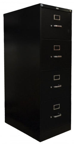 Omcan 13074 - Charcoal Black Legal Vertical File Cabinet with Four Drawers