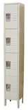 Omcan 13130 - 4 Tier, 1 Bank Steel Locker – Beige