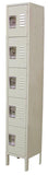 Omcan 13132 - 5 Tier, 1 Bank Steel Locker – Beige