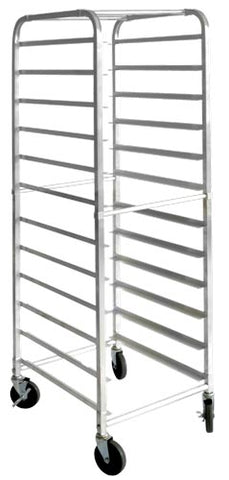Omcan 13504 - Aluminum, Round Top Bun Rack with 12 Slides and 5″ spacing
