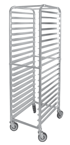 Omcan 13506 - Aluminum Curved Top Bun Pan Rack with 20 slides and 3″ spacing