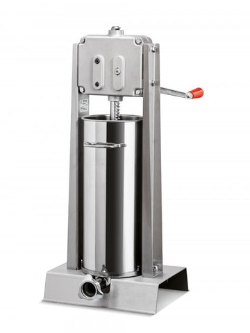 Omcan 13727 - Trento Tre-Spade All Stainless Steel Vertical Two-Speed Gear-Driven Manual Sausage Stuffer with 30 lb. capacity