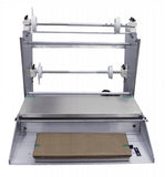 Omcan 14431 - Three-Roll Capacity Wrapping Machine with Mounting Axles