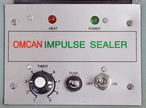 Omcan 14432 - Foot Operated Impulse Sealer with 14" Seal Bar and 2 mm Seal Width
