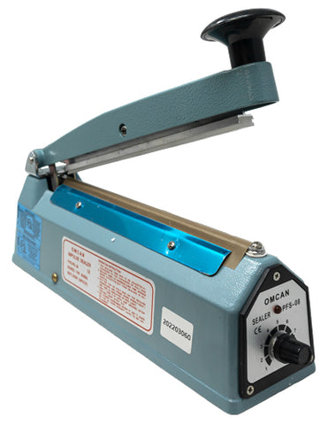 Omcan 14446 - Portable Impulse Sealer with 8″ seal bar and 2 mm seal width