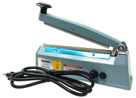 Omcan 14446 - Portable Impulse Sealer with 8″ seal bar and 2 mm seal width