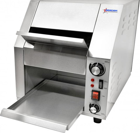 Omcan 19938 - Commercial 10″ wide Conveyor Toaster with 3″ Opening – 120 V, 1800W