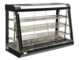 Omcan 21571 - 47" Countertop Display Warmer,  3 Shelves, Sliding Doors, Self/Full-Service, 1500 W