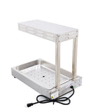 Omcan 23574 - 13″ Countertop Fry Dump Station with Overhead Heat Strip – 850W, 110V