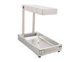 Omcan 23574 - 13″ Countertop Fry Dump Station with Overhead Heat Strip – 850W, 110V
