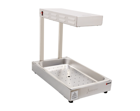 Omcan 23574 - 13″ Countertop Fry Dump Station with Overhead Heat Strip – 850W, 110V