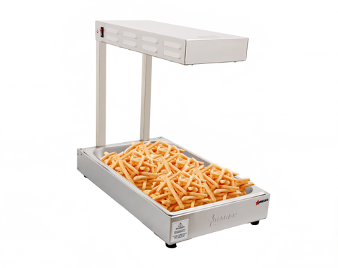 Omcan 23574 - 13″ Countertop Fry Dump Station with Overhead Heat Strip – 850W, 110V