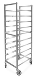 Omcan 23833 - Stainless Steel Bun Pan Rack with 10 slides and 6″ spacing