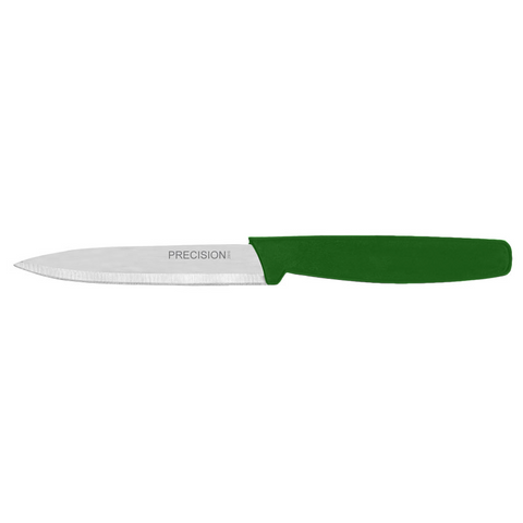 Omcan 24065 - 4" Paring Knife with Green Polypropylene Handle