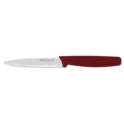 Omcan 24066 - 4" Paring Knife with Red Polypropylene Handle