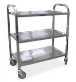 Omcan 24418 - Stainless Steel Bussing Cart with 27.25″ x 15.75″ tray size