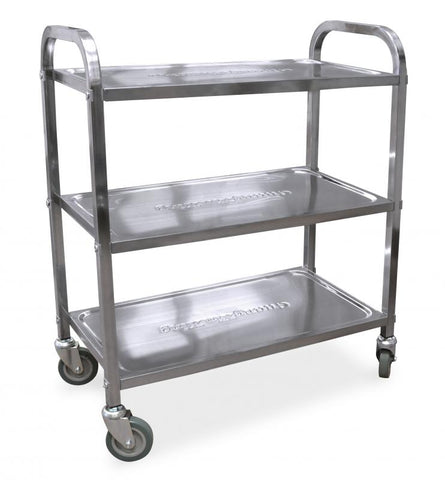 Omcan 24418 - Stainless Steel Bussing Cart with 27.25″ x 15.75″ tray size