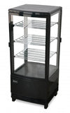 Omcan 25827 - 17″ Three (3) Shelf Countertop Pass-Through Refrigerated Display Case, 3.0 cu.ft. (86 L), Black