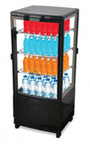 Omcan 25827 - 17″ Three (3) Shelf Countertop Pass-Through Refrigerated Display Case, 3.0 cu.ft. (86 L), Black