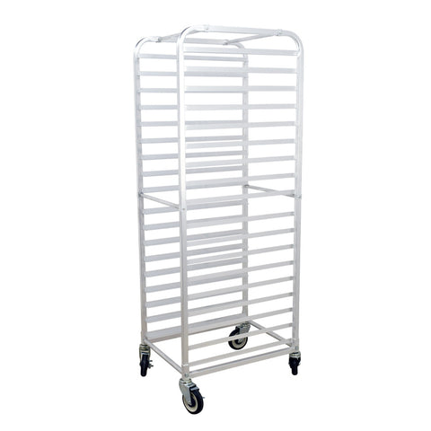 Omcan 27054 - Aluminum Bun Pan Rack with Curved Top – 18 slides