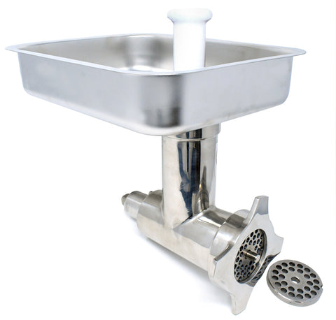 Omcan 27142 - #12 Stainless Steel Grinder Head Attachment – Complete Unit