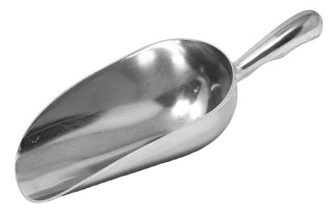 Omcan 27681 - 24 oz One-Piece Aluminum Scoop with Round Bottom
