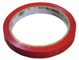 Omcan 31349 - 3/8″ x 216′ (9 mm x 66m) Red Poly Bag Sealing Tape – Pack of 16 Rolls