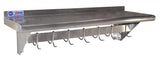 Omcan 31851 - 12″ x 36″ Stainless Steel Pot Rack with Shelf