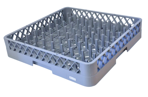 Omcan 33871 - 64 Peg Dishwasher Peg Rack Full Size, Gray