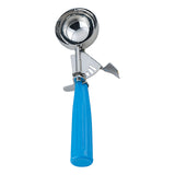 Omcan 34844 - 2 3/4 oz Ice Cream Disher with Blue Plastic Handle (Size 16)