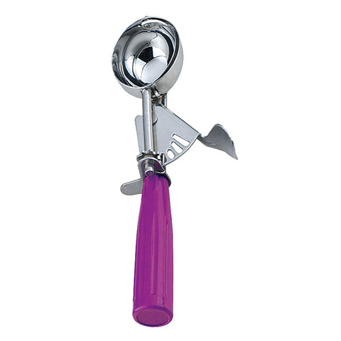 Omcan 34848 - 7/8 oz Ice Cream Disher with Purple Plastic Handle (size 40)