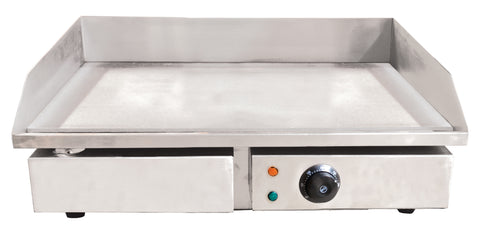 Omcan 34869 - 22" Stainless Steel Griddle with Smooth Surface