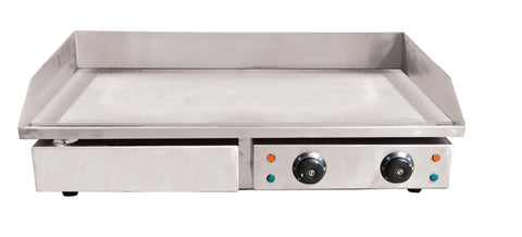 Omcan 34870 - 29″ Stainless Steel Countertop Griddle with Smooth Surface – 220 V, 1Ph
