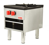 Omcan 37525 - Single Burner Stock Pot Range 100,000 BTU – Natural Gas with LP Conversion Kit