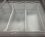 Omcan 37815 - 79″ Two (2) Door Ice Cream Display Chest Freezer with Curved Glass Top, 24.72 cu.ft. (700 L)
