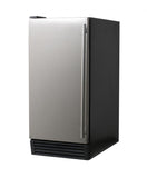 Omcan 37864 - 15″ Ice Maker Machine with 26.5 lb. Ice Bin – Ice Yield 44 lb. per Day