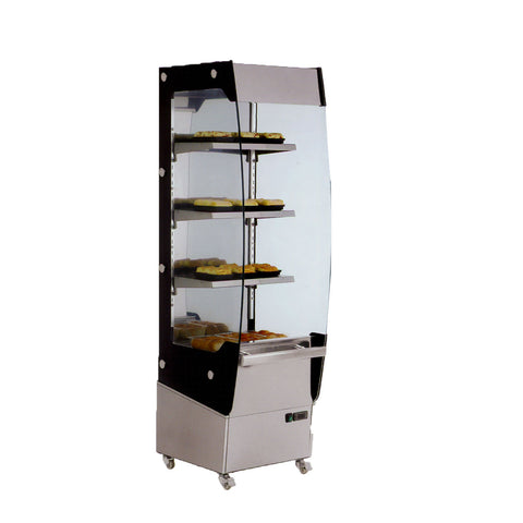 Omcan 39537 - 19" Floor Display Warmer, 3 Shelves, Open Front, Self-Service, 7.7 cu.ft. (220 L) capacity