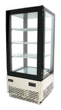 Omcan 39551 - 17” Three (3) Shelf Countertop Refrigerated Showcase, 2.75 cu.ft. (78L), Stainless Steel