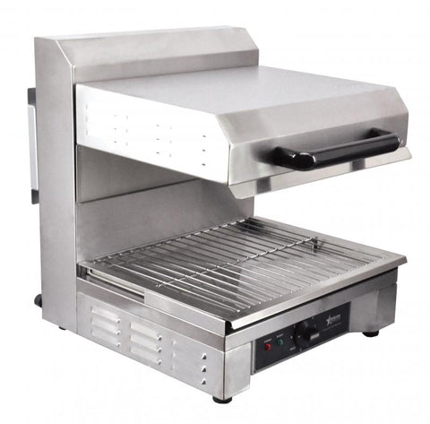 Omcan 39581 - Stainless Steel Quartz Adjustable Salamander with 14″ x 17.71″ Warming Base