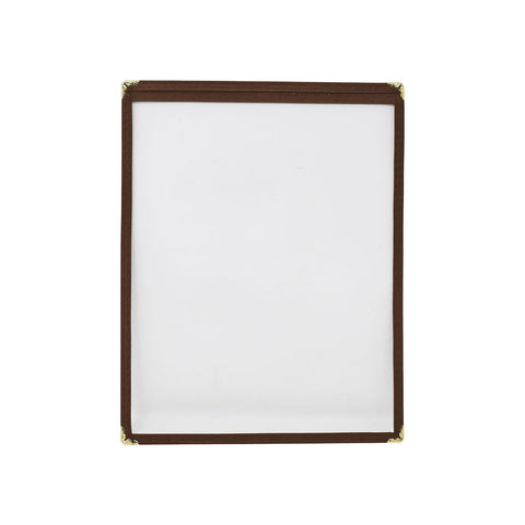 Omcan 39793 - 9 1/2″ x 11 3/4″ Single Brown Menu Holder