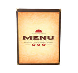 Omcan 39793 - 9 1/2″ x 11 3/4″ Single Brown Menu Holder