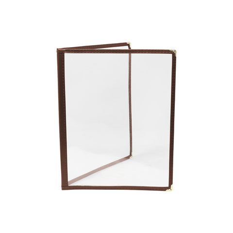 Omcan 39797 - Double-Fold Brown Menu Holder