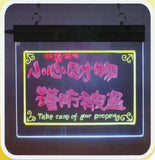Omcan 39861 - Desktop and Hanging LED Write-On Flash Board