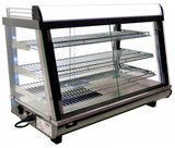 Omcan 39999 - 35" Display Warmer, 3 Shelves, Sliding Doors, Self/Full-Service, 4.8 cu.ft. (136 L) Capacity