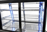 Omcan 40003 - 26" Display Warmer, 3 Shelves, Sliding Front and Back Doors, Self/Full-Service, 3.3 cu.ft. (96 L) Capacity