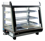 Omcan 40003 - 26" Display Warmer, 3 Shelves, Sliding Front and Back Doors, Self/Full-Service, 3.3 cu.ft. (96 L) Capacity