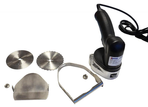 Omcan 40280 - Kebab Cutter with Round Stainless Steel and Serrated Blade