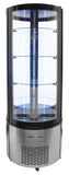 Omcan 40440 - 27″ Four (4) Shelf Circular Floor Refrigerated Showcase, 14.1 cu.ft. (400 L)