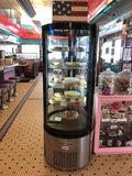 Omcan 40440 - 27″ Four (4) Shelf Circular Floor Refrigerated Showcase, 14.1 cu.ft. (400 L)